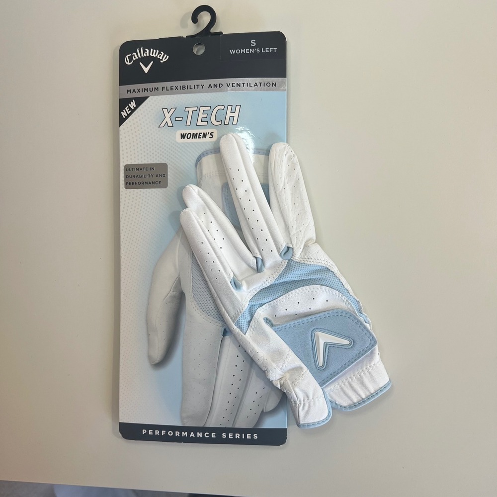 Callaway X Tech Women's Left Golf Glove Size S New Performance Series‎